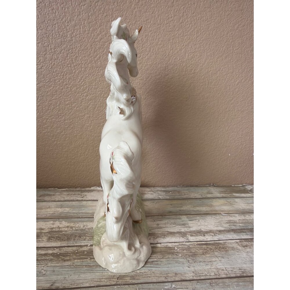 Lenox The Regal Unicorn Figurine 2003 Fine Ivory China Gold Accent Unicorn w/COA - Picture 7 of 16